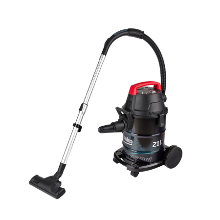 Aspiratoare - Aspirator umed-uscat Beko VCW41314WI, multifunctional, 1700 W, 21 L, rezervor inox, functie suflare, negru/rosu