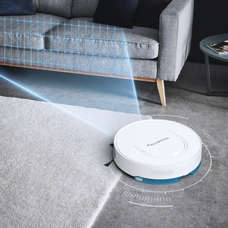Aspirator robot Rowenta X-Plorer S130 AI RR9067WH,  8 cm grosime, cartografiere permanenta, Tehnologia Smart Exploration, autonomie 120 min, Alb [11]