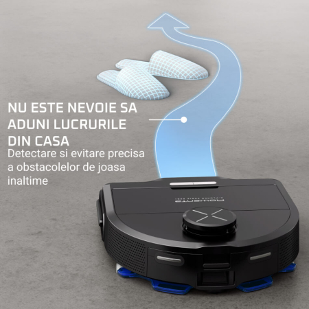 Aspirator robot Rowenta X-Plorer Serie 220+ RR9485WH, aspirator si mop, autonomie 120 min, recipient praf 0.35L, statie de incarcare si golire praf, m [6]