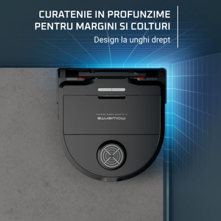 Aspirator robot Rowenta X-Plorer Serie 220+ RR9485WH, aspirator si mop, autonomie 120 min, recipient praf 0.35L, statie de incarcare si golire praf, m [5]