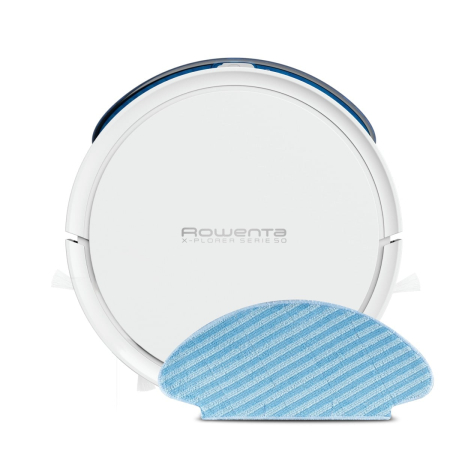 Aspirator robot Rowenta X-Plorer Serie 50 RR7387WH, 33W, recipient 0.4L, 3 functii de curatare, Wi-Fi, sistem Aqua Force, alb [0]