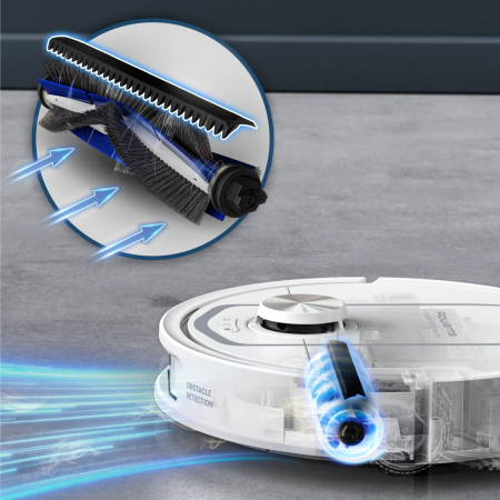 Aspirator robot Rowenta X-Plorer Serie 580 Max RR9547E0, putere 10.000 Pa, 120 minute, management harti, statie all in one, functie mop extensibil, evitare obstacole, anti-incalcire, mopuri cu dubla r [5]