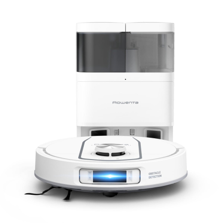 Bucatarie - Aspirator robot Rowenta X-Plorer Serie 580 Max RR9547E0, putere 10.000 Pa, 120 minute, management harti, statie all in one, functie mop extensibil, evitare obstacole, anti-incalcire, mopuri cu dubla r