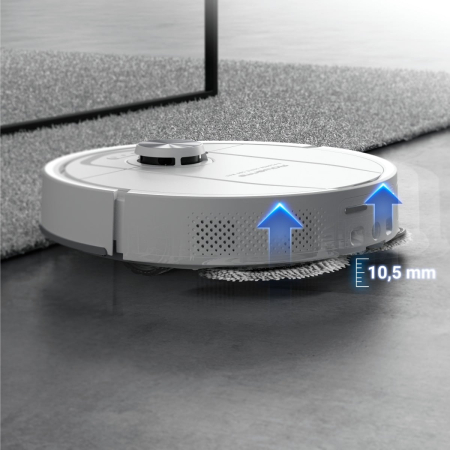 Aspirator robot Rowenta X-Plorer Serie 580 Max RR9547E0, putere 10.000 Pa, 120 minute, management harti, statie all in one, functie mop extensibil, evitare obstacole, anti-incalcire, mopuri cu dubla r [3]