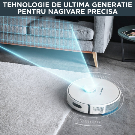 Aspirator robot Rowenta X-Plorer Serie 75 S RR8577WH, putere de aspirare 2700 Pa, autonomie 120 min, aspirare si spalare, navigatie laser, Wi-Fi, comp [1]