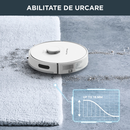 Aspirator robot Rowenta X-Plorer Serie 75 S RR8577WH, putere de aspirare 2700 Pa, autonomie 120 min, aspirare si spalare, navigatie laser, Wi-Fi, comp [4]
