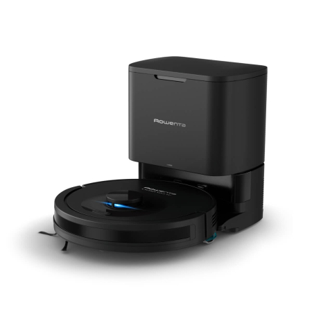 Aspirator robot Rowenta X-Plorer Serie 85+ RR87D5WH, aspira & spala, putere aspirare 6000 Pa, autonomie 270 minute, 4 trepte putere, statie de incarcare si golire praf, sistem Smart Aqua Power, negru [13]