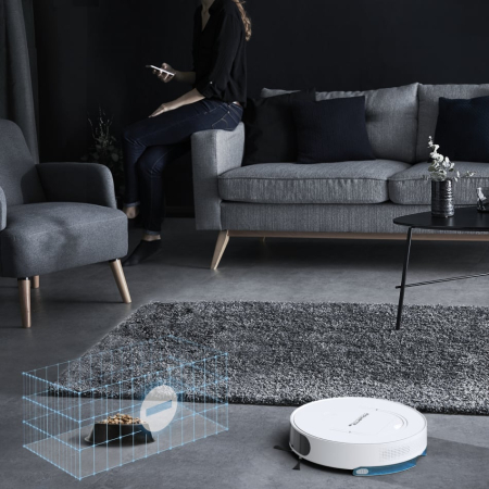 Aspirator robot X-Plorer Serie 130 Ai Animal & Allergy RR9077WH, actiune 4 in 1, autonomie de 120 minute, recipient pentru praf de 0.5L, alb [10]