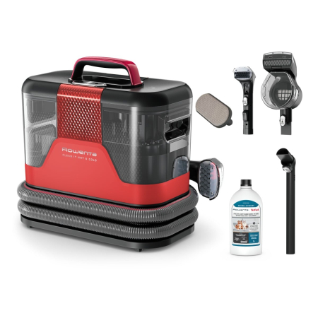 Bucatarie - Aspirator tapiterie Rowenta Clean IT Hot & Cold IN7020F0, 1150 W, putere aspirare 13 kpa, rezervor apa & detergent 2.3 L, rezervor apa murdara 1.5 L, tehnologie PowerHeat, functie autocuratare, perie 
