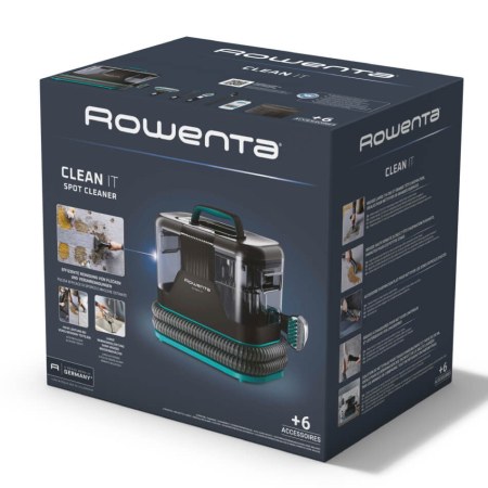 Aspirator tapiterie Rowenta Clean IT IN5020F0, 750W, rezervor apa & detergent 2.3L, rezervor apa murdara 1.5L, perii 8/15 cm, accesoriu spatii inguste & incaltaminte, auto clean, detergent inclus, neg [7]