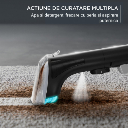 Aspirator tapiterie Rowenta Clean IT IN5020F0, 750W, rezervor apa & detergent 2.3L, rezervor apa murdara 1.5L, perii 8/15 cm, accesoriu spatii inguste & incaltaminte, auto clean, detergent inclus, neg [11]