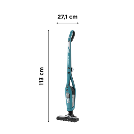 Aspirator vertical 2 în 1 Dual Force Cyclonic Rowenta RH6751WO, 2 viteze, autonomie max 75 min, Recipient 0.6 L, albastru/negru [7]
