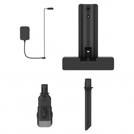 Aspirator vertical 2in1 BEKO VRT65421VC, 250W, 0.4l, autonomie max 40 min, lumina LED, filtru HEPA 10, TrayClean, negru-auriu [5]