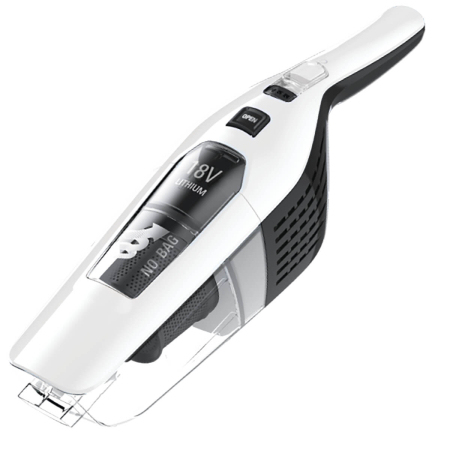 Aspirator vertical 2in1 Dual Force Rowenta RH6737WH, 100W, 18V, autonomie 45 min, 2 viteze, recipient 0.6L, pliabil, alb [4]