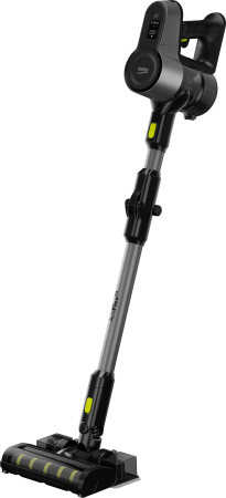 Aspiratoare - Aspirator vertical BEKO ErgoClean PRO VRT84225VI, functie MOP, ActiFlex, Incarcare automata, 0.55l, 25.2V, Autonomie maxima 45 min, Display LED, Negru-Gri
