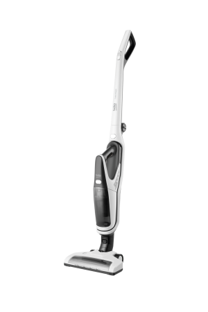 Aspiratoare - Aspirator vertical Beko VRT61818VW, 18 V, Li-Ion, 0.5 L, autonomie 60 min, Multifunctional,  filtru Hepa, Perie pentru parul de animale, Alb