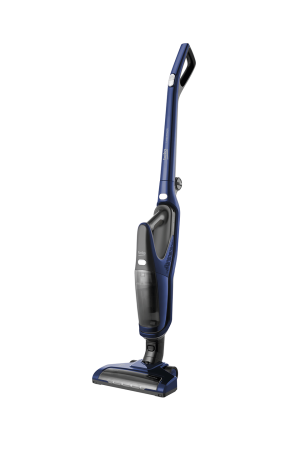 Aspiratoare - Aspirator vertical Beko VRT61821VD, 21.6 V, Li-Ion, 0.5 L, autonomie 70 min, filtru Hepa, Multifunctional, Perie pentru parul de animale, Albastru
