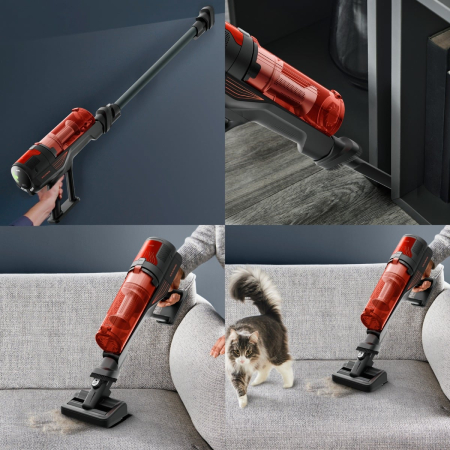 Aspirator vertical fara fir Rowenta X-Force 8.80 Animal RH1871E0, 250 W, 100 air watts, autonomie de pana la 45 minute, iluminare LED, sistem Digital Control, greutate redusa, filtrare pana la 99%, ro [9]