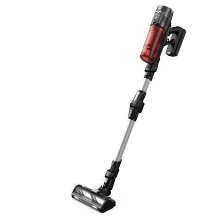 Aspirator vertical fara fir Rowenta X-Force Flex 13.60 Complete Animal RH9A93E0, 150 air watts, iluminare LED, tub flex, funcție boost, capacitate recipient praf 0.65L, rosu & argintiu [7]