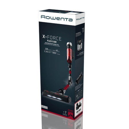 Aspirator vertical fara fir Rowenta X-Force Flex 9.60 Animal Care RH2079WO, 250W, putere de aspirare 100 air watts, autonomie 45 min, 3 trepte de putere, capacitate recipient praf 0.44L, tub flexibil, [12]