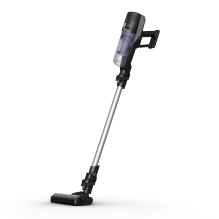 Aspirator vertical fara fir Rowenta X-Pert 5.80 RH5A31E0, 150 W, autonomie de pana la 40 minute, iluminare LED, sistem Digital Control, greutate redusa, filtrare pana la 99%, violet & argintiu [10]