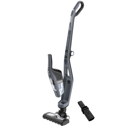Bucatarie - Aspirator vertical Rowenta Dual Force 2 in 1 RH6756WO, 48W, 21.6V, 0.6L, autonomie 45 min, perie de aspirare rotativa, Gri