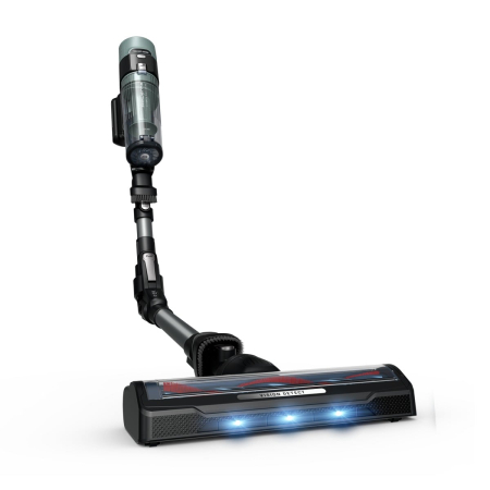 Aspirator vertical Rowenta X-Force Flex 10.80 RH7A35E0, 300 W, 18.5V, autonomie 60 minute, recipient 0.44 L, tehnologie flex, perie cu LED, panou digital SmartControl, filtrare 99.9%, verde & negru [10]