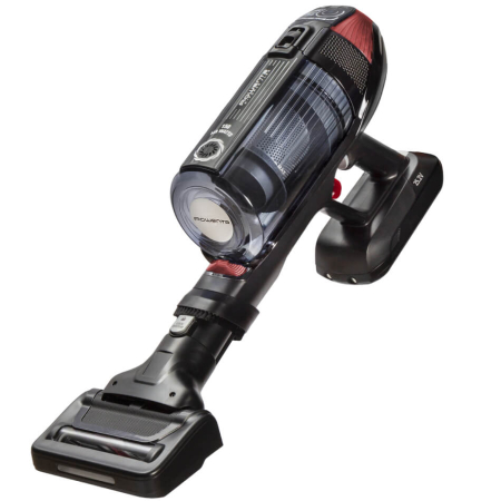 Aspirator vertical Rowenta X-Force Flex 12.60 RH98A7WO, 320W, 25.2V, capacitate praf 0.9L, autonomie 45 minute, perie animal turbo, gri & rosu [12]