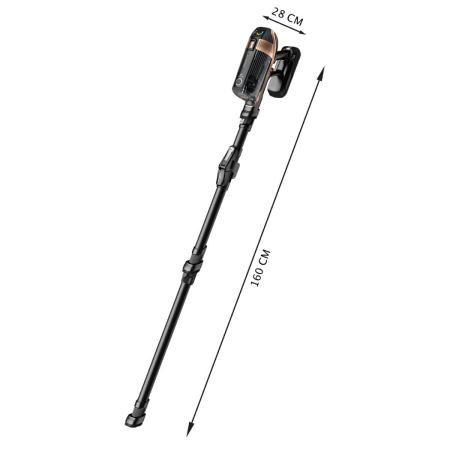 Aspirator vertical Rowenta X-Force Flex 15.60 RH99F1WO, 520W, Tehnologie flex, display control, accesorii animal care, stație încarcare, recipient praf 0.9L, autonomie max 1h si 20min, negru&maro [12]