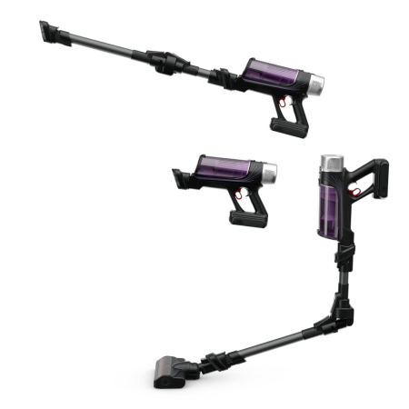 Aspirator vertical Rowenta X-FORCE FLEX 9.60 Allergy, RH2038WO, 200W, putere de aspirare 100 air watts,  autonomie pana la 45 minute, Negru/Violet [12]
