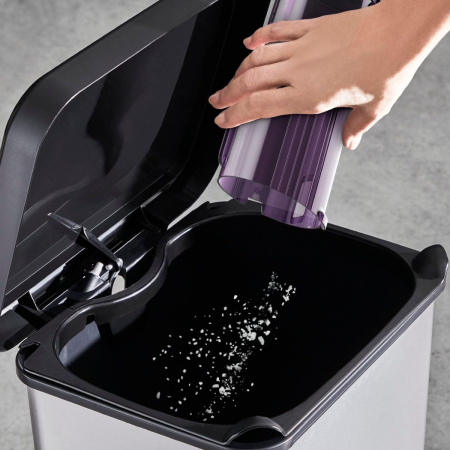 Aspirator vertical Rowenta X-FORCE FLEX 9.60 Allergy, RH2038WO, 200W, putere de aspirare 100 air watts,  autonomie pana la 45 minute, Negru/Violet [7]