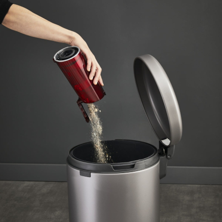 Aspirator vertical Rowenta X-Force Flex 9.60 Animal Care RH2078WO, 100 air watts, 200 W, Tub Flex, Smart Control Display, autonomie de 45 minute, Rosu/negru [7]