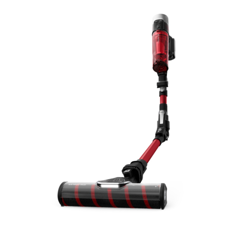 Aspirator vertical Rowenta X-Force Flex 9.60 Complete RH2099WO, 250W, 45 minute autonomie, 3 trepte de putere, perie covoare si podele dure cu LED, perie Animal Turbo, statie de incarcare, negru & ros [12]