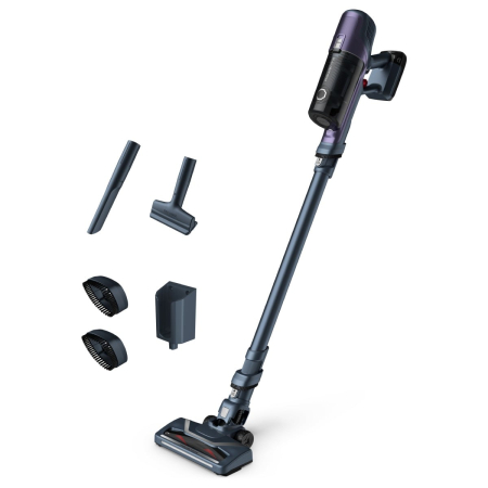 Aspirator vertical Rowenta X-Pert 6.60 Essential RH6838WO, autonomie 45 minute, functie Eco, 100 W, Tehnologie Ciclonica, gri, argintiu [5]