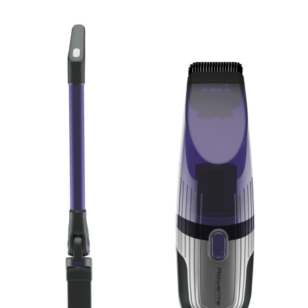 Aspirator vertical Rowenta X-TREM Compact 2 in 1 RH1238WO, 145W, tehnologie Flex, autonomie 40 minute, timp incarcare 4h, cap de aspirare, iluminare LED, recipient praf 0.4L, violet / negru [3]