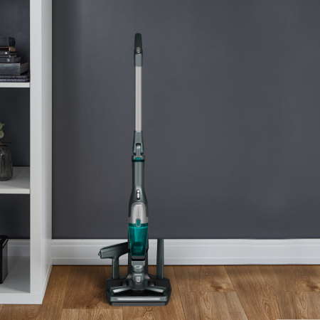 Aspirator vertical Rowenta X-Trem Compact 2 in 1 RH1239WO, 145W, autonomie 40 minute, filtrare 99%, Tehnologie Flex, recipient praf 0.4 L, verde & gri [9]