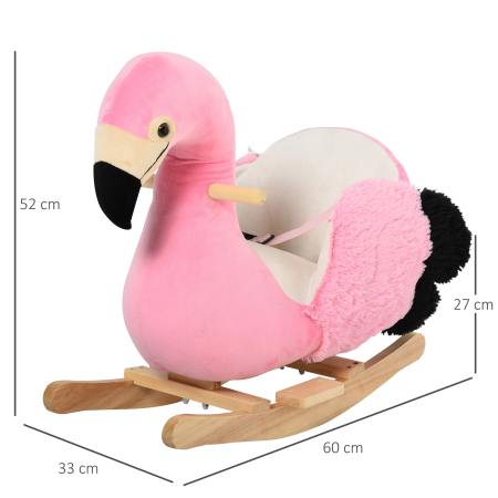  balansoar copii, forma flamingo, 60x33x52 cm [2]