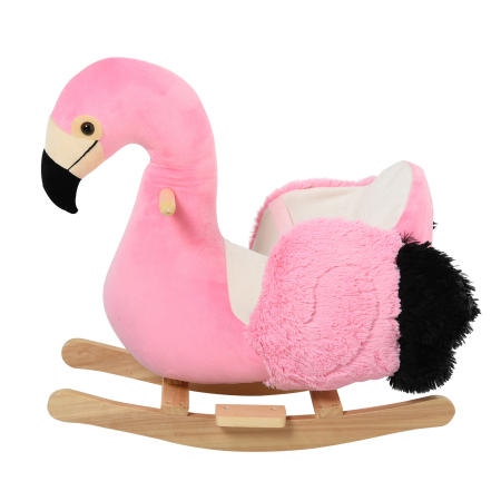 Jucarii si accesorii -  balansoar copii, forma flamingo, 60x33x52 cm