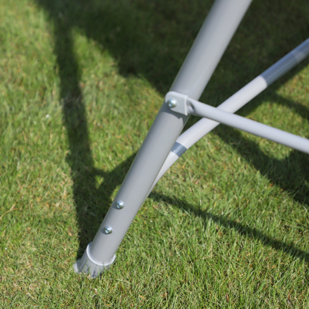  Balansoar de Gradina 3 Locuri Schelet in Metal Maro 171x108x154cm [7]