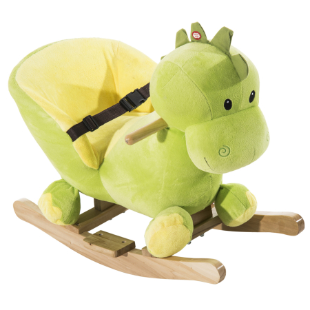 Jucarii si accesorii -  balansoar dragon copii 60x33x45cm, verde si galben