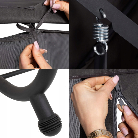 Balansoar leagan pat 3 persoane Corsica, cu plasa anti-insecte, sarcina 320kg [9]