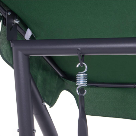 Balansoar leagan pat gradina 3 persoane, functie culcat, cadru otel vopsit cu pulbere, perne impermeabile, max 280 kg [19]