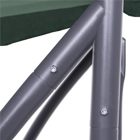 Balansoar leagan pat gradina 3 persoane, functie culcat, cadru otel vopsit cu pulbere, perne impermeabile, max 280 kg [6]