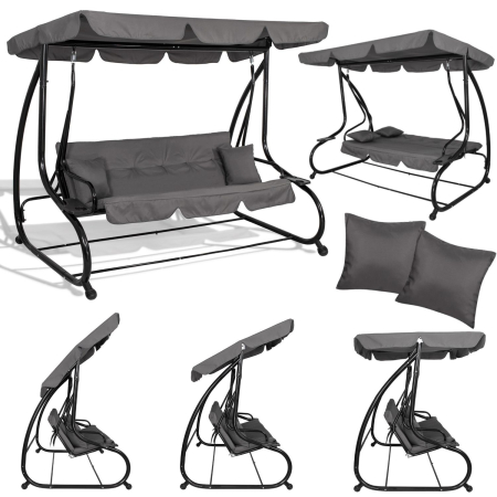 Balansoar leagan pat 4 persoane Sersimo Lisabona, GS3E, greutate maxima 280kg [7]