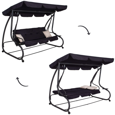 Balansoar leagan pat 4 persoane Sersimo Madrid, GS16E, greutate maxima 280kg [3]