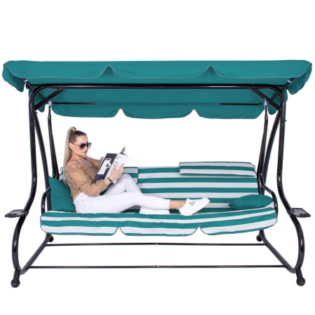 Balansoar leagan pat 4 persoane Sersimo Roma, sarcina 300kg [6]