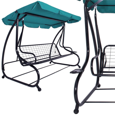 Balansoar leagan pat 4 persoane Sersimo Roma, sarcina 300kg [10]