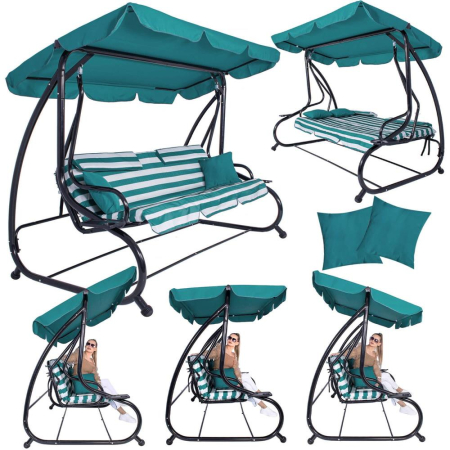 Balansoar leagan pat 4 persoane Sersimo Roma, sarcina 300kg [2]