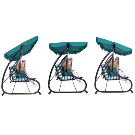 Balansoar leagan pat 4 persoane Sersimo Roma, sarcina 300kg [16]