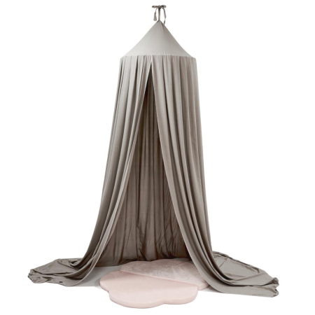 Mobila - Baldachin suspendat tip cort 70x290 cm, decor camera copii, cu set montaj, gri